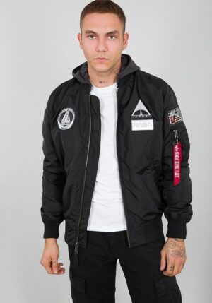 Alpha Industries Bomberjacke »Alpha Industries Men - Bomber & Flight Jackets MA-1 TT Hood NASA«