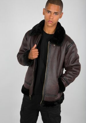 Alpha Industries Lederjacke »Alpha Industries Men - Leather & Faux Jackets B3 FL«