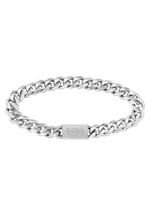 BOSS Edelstahlarmband »Schmuck Geschenk Armkette CHAIN LINK Panzerkette«