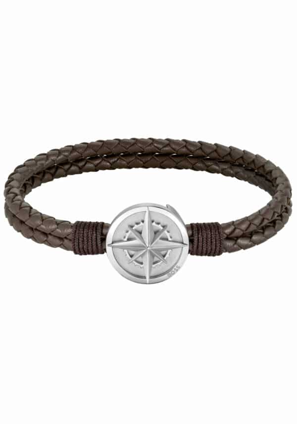 BOSS Lederarmband »Schmuck Geschenk NORTH