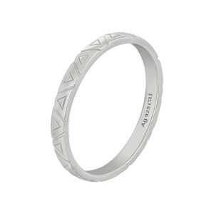 CAÏ Fingerring »925 Silber rhodiniert Dreiecke Stacking«