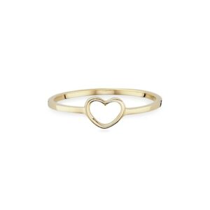 CAÏ Fingerring »925/- Sterling Silber gelb vergoldet Herz«