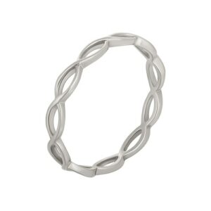 CAÏ Fingerring »925/- Sterling Silber rhodiniert Cut Outs Stacking«