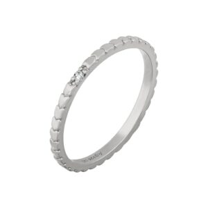 CAÏ Fingerring »925/- Sterling Silber rhodiniert Herzen Zirkonia Stacking«