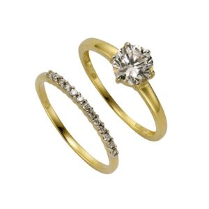 CELESTA Fingerring »375/- Gelbgold Zirkonia«