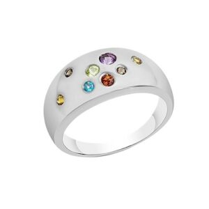 CELESTA Fingerring »925 Silber rhodiniert«