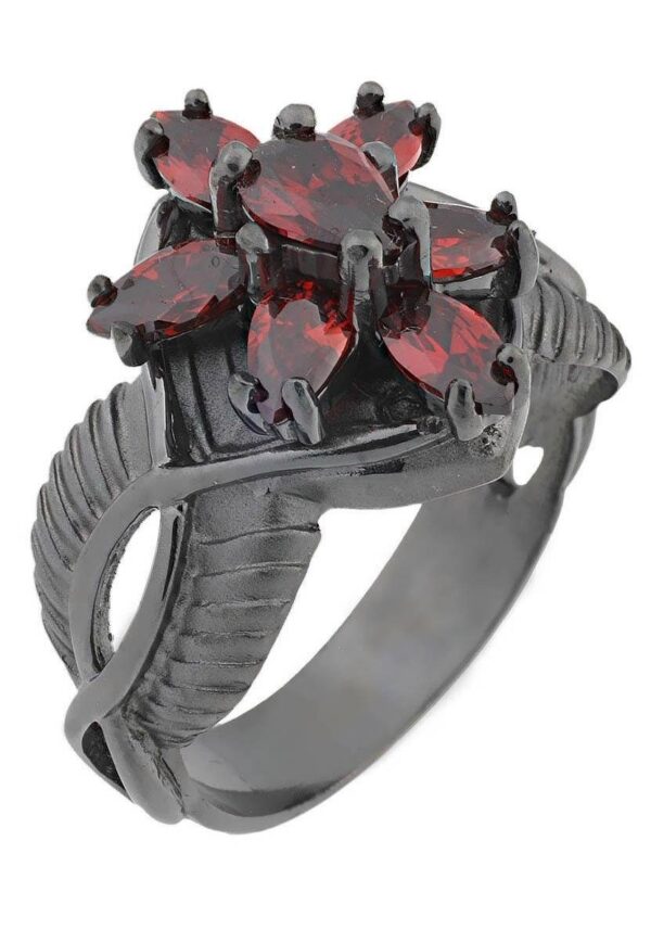 Der Herr der Ringe Fingerring »Dark Years Collection Arwens Abendstern - schwarz rot