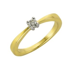 Diamonds by Ellen K. Fingerring »375/- Gold Brillant 0