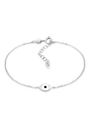 Elli Armband »Evil Eye Auge Symbol Emaille 925er Silber«