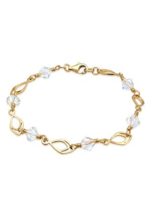 Elli Armband »Feder Kristalle Trendig 925 Silber«