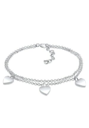 Elli Armband »Herz Symbol Love Trio Layer Erbskette 925 Silber«