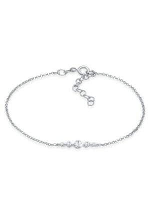 Elli Armband »Klassisch Funkelnd Zirkonia Kristalle 925 Silber«