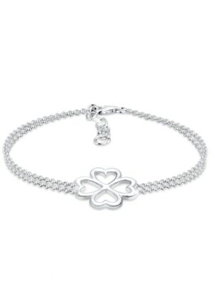 Elli Armband »Kleeblatt Glücksbringer Luck 925 Silber«