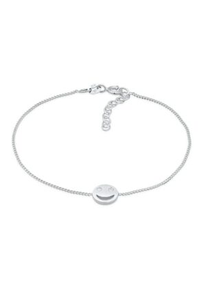 Elli Armband »mit Smile Face und Kristalle 925 Silber«