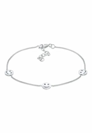 Elli Armband »Smiling Plättchen Trend 925 Silber«