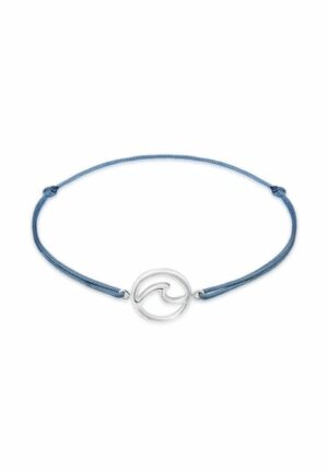 Elli Armband »Welle Strand Maritim Nylon Band Trend 925er Silber«