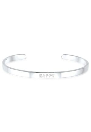 Elli Armreif »HAPPY Wording Schriftzug Trend 925 Sterling Silber«