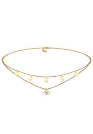 Elli Collier »Choker Evil Eye Kristalle 925 Silber«