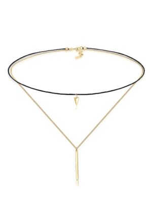 Elli Collier »Choker Geo Dreieck Layer Minimal 925 Silber«