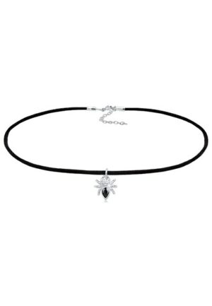 Elli Collier »Halloween Spinne Spider Choker Zirkonia 925 Silber«