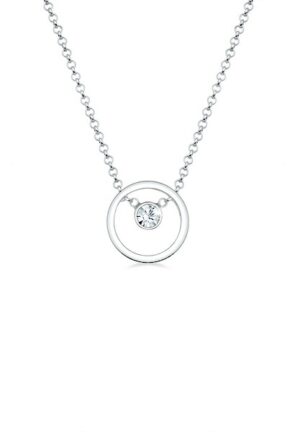 Elli Collierkettchen »Femme Cercle avec Cristal en Argent Sterling 925«