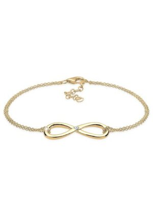 Elli DIAMONDS Armband »Infinity Ewig Diamant (0.03 ct.) 925 Silber«