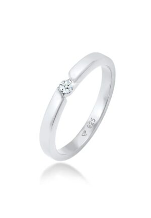 Elli DIAMONDS Diamantring »Verlobungsring Diamant (0.06 ct.) 925 Silber«