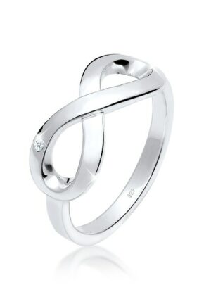 Elli DIAMONDS Verlobungsring »Infinity Ewig Diamant (0.015 ct.) 925 Silber«