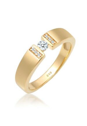 Elli DIAMONDS Verlobungsring »Verlobung Diamant 0.14 ct. 585 Gelbgold«