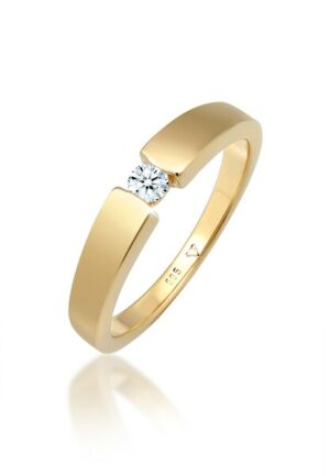 Elli DIAMONDS Verlobungsring »Verlobungsring Diamant (0.11 ct.) 585 Gelbgold«