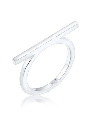 Elli Fingerring »Geo Minimal Trend Steg 925 Silber«