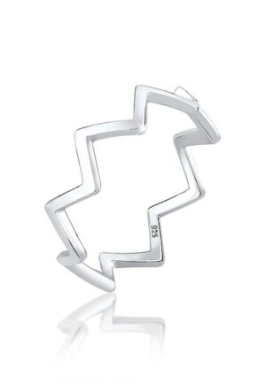 Elli Fingerring »Geo Zick Zack Trend Blogger 925 Sterling Silber«