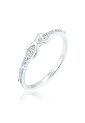 Elli Fingerring »Infinity Kristalle Edel Cute 925 Silber«