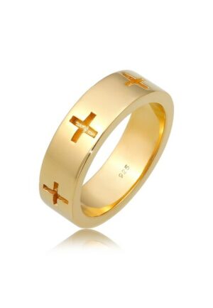 Elli Fingerring »Kreuz Cut Out Bandring Religiös Glaube 925 Silber«