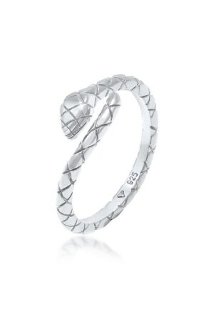 Elli Fingerring »Schlange Snake Verstellbar 925 Silber«