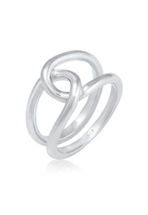 Elli Fingerring »Verdreht Schlaufe Trend Casual 925 Silb«