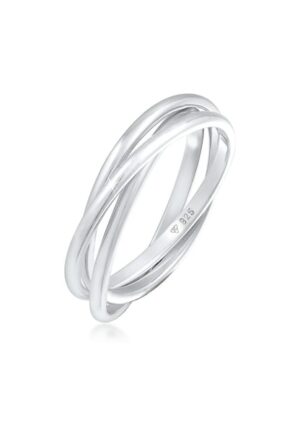 Elli Fingerring »Wickelring Trio Trini Basic 925 Silber«