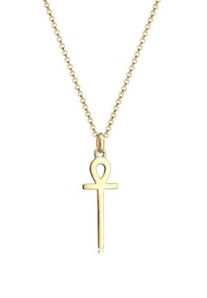 Elli Kette mit Anhänger »Erbskette Ankh Symbol Anhänger Kreuz 925 Silber«