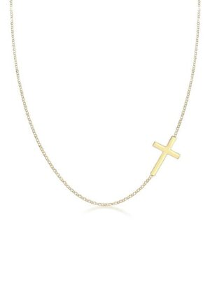 Elli Kette mit Anhänger »mit Kreuz Schlicht 925 Sterling Silber«