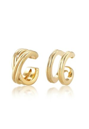 Elli Paar Ohrhaken »Basic Set Earcuff Klemme Minimal Geo 925 Silber«