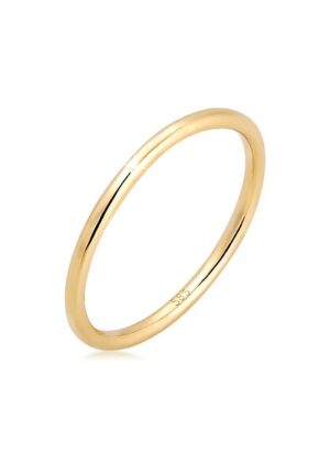 Elli Premium Fingerring »Bandring Ehering Trauring Hochzeit 585er Gelbgold«