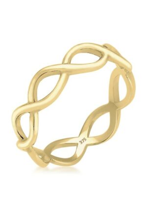 Elli Premium Fingerring »Infinity Trend 375 Gelbgold«