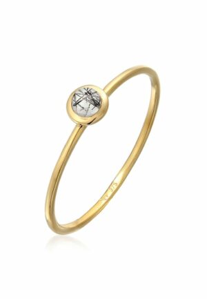 Elli Premium Fingerring »Solitär Mondstein Edelstein 375 Gelbgold«