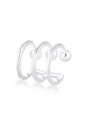 Elli Single-Ohrhaken »Ear Cuffs 3er Ohrklemme Kugel Trend 925er Silber«