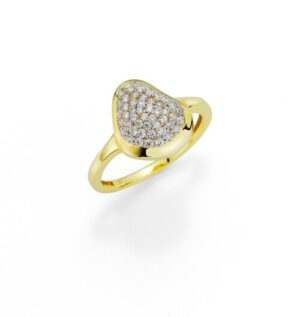 Fascination by Ellen K. Fingerring »333/- Gelbgold bicolor Zirkonia«