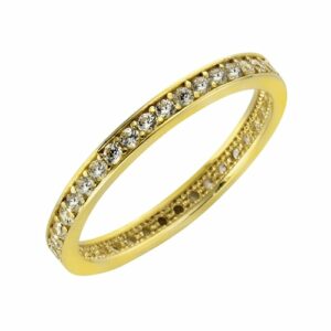 Fascination by Ellen K. Fingerring »375 Gold Zirkonia weiß Memoirering«