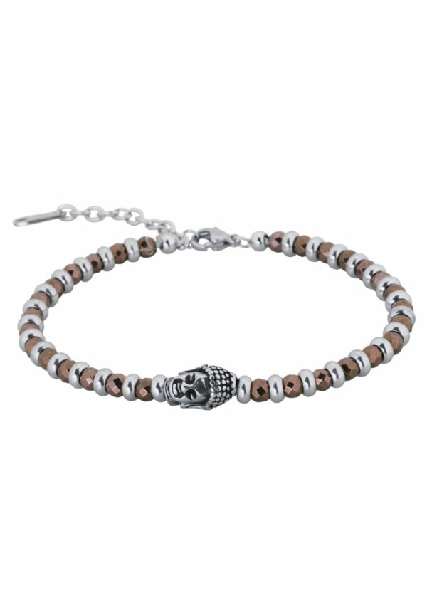 Firetti Armband »Schmuck Geschenk Armschmuck Armkette Buddha Edelstein Hämatit«