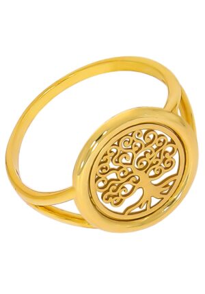 Firetti Fingerring »Schmuck Geschenk Gold 375 Damenring Goldring Lebensbaum«