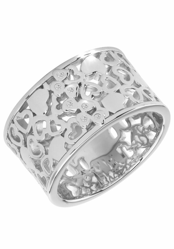 Firetti Fingerring »Schmuck Geschenk Silber 925 Silberring Herzen«