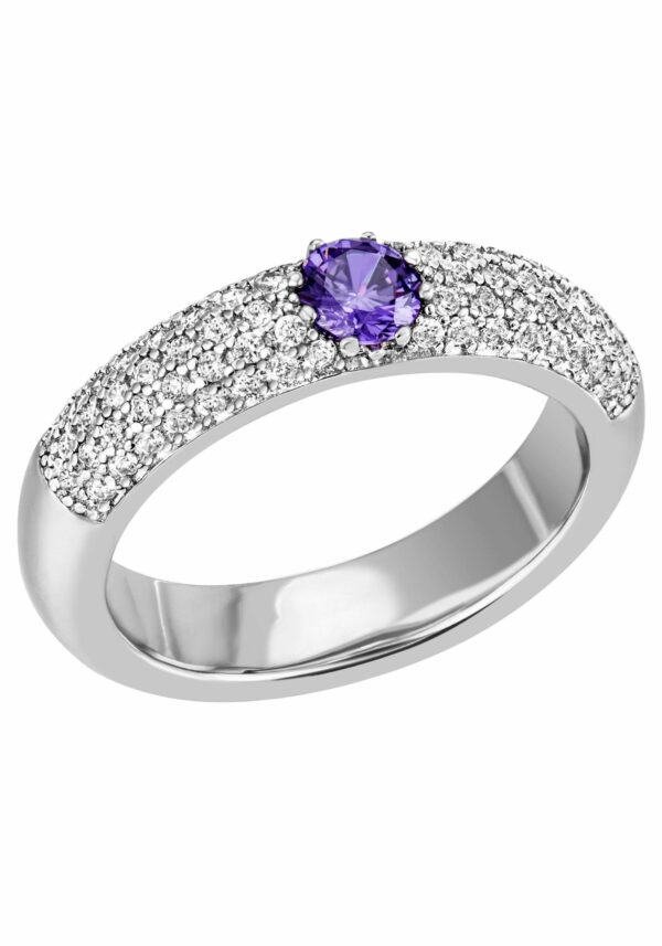 Firetti Fingerring »Schmuck Geschenk Silber 925 Silberring Pavé Kreis rund«